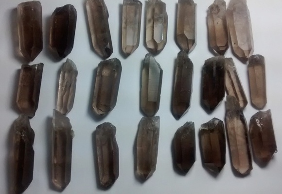 Stones from Uruguay - Smoky Quartz Crystal Points for Jewelries