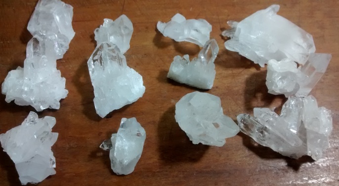 Stones from Uruguay - Clear Crystal Druzy for Connectors