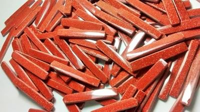 Stones from Uruguay - Red Goldstone Bar for Connectors(40x5mm)