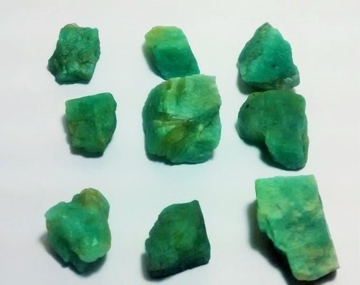 Stones from Uruguay - Rough Amazonite for Jewelries