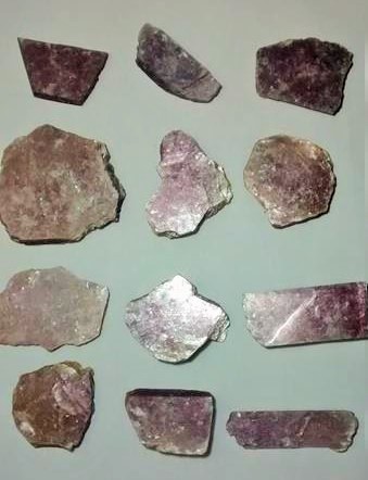 Stones from Uruguay - Purple Lepidolite  Slices