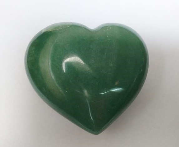 Stones from Uruguay -  Green Quartz Heart for Home & Decor