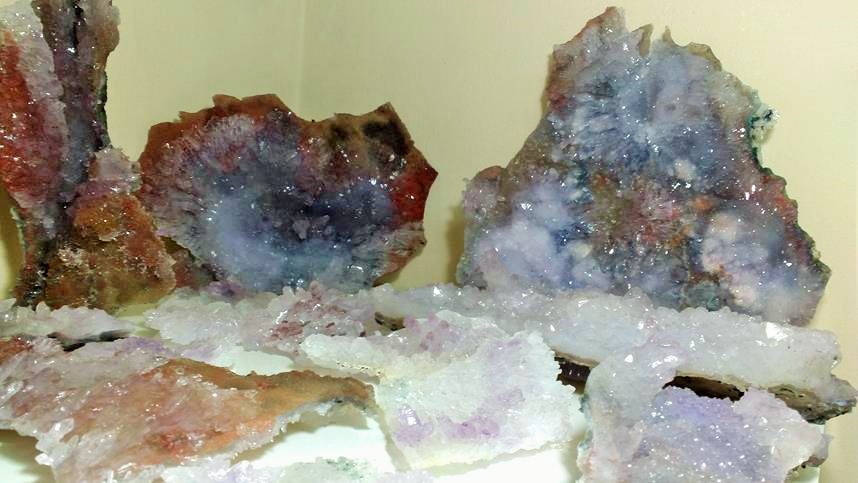 Stones from Uruguay - Amethyst Calcite Flower