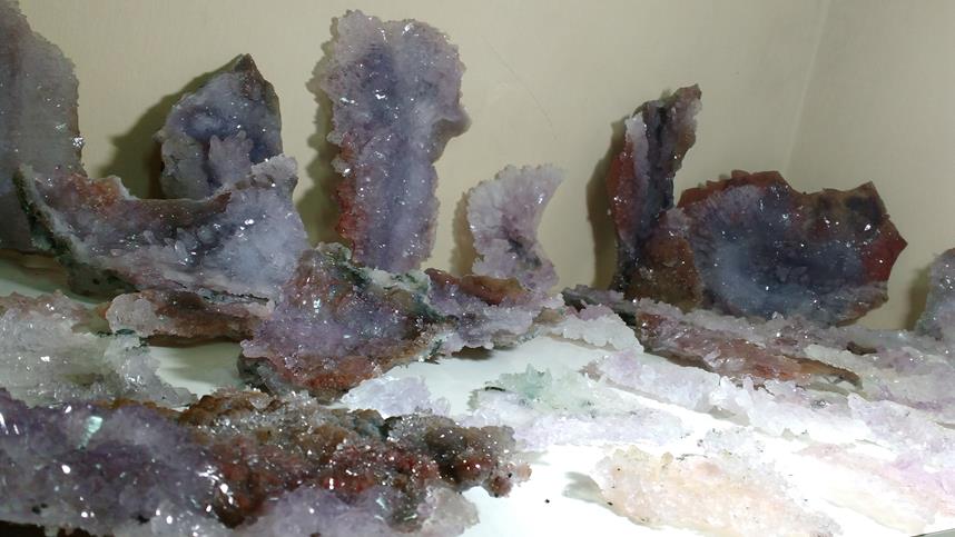 Stones from Uruguay - Amethyst Calcite Flower for Home and Decor