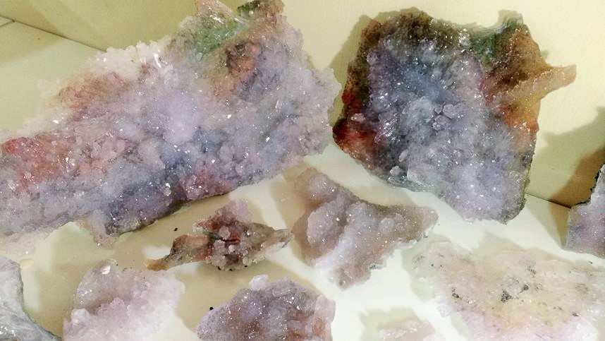 Stones from Uruguay - Amethyst Calcite Flower for Home & Decor