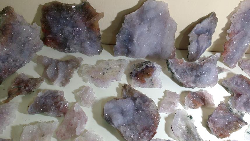 Stones from Uruguay - Amethyst Calcite Flower (quality A)