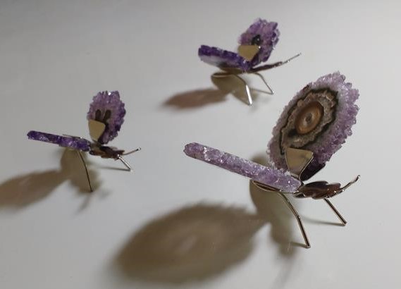 Stones from Uruguay - Amethyst Stalactite Butterfly ( quality A)