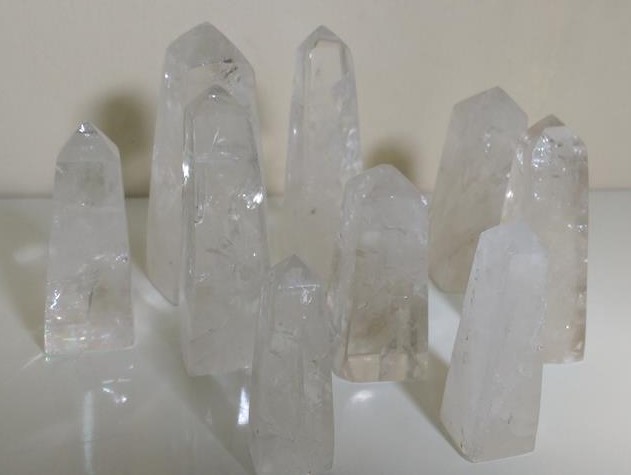 Stones from Uruguay - Clear Crystal Obeslik for Home
