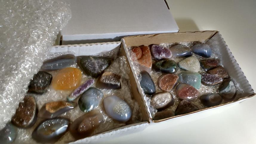 Stones from Uruguay - Natuarl Druzy Cabochon Free From Boxes for Home & Decor