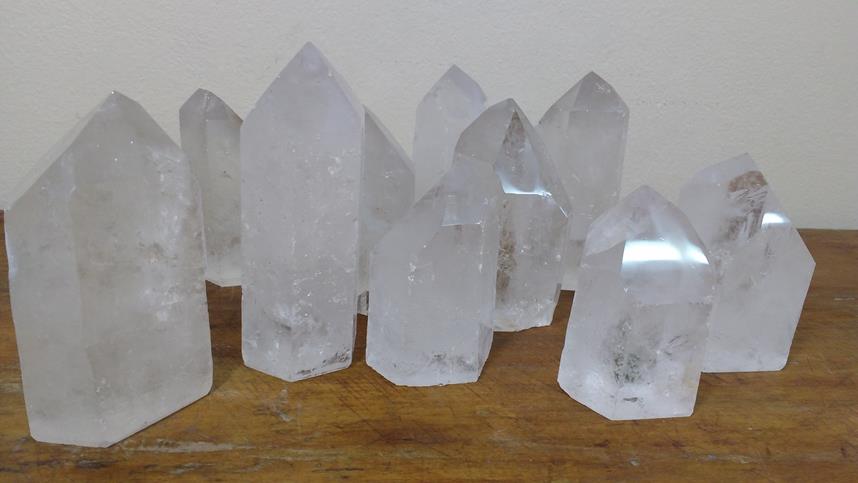 Stones from Uruguay - Rough Clear Crystal Point for Home & Decor