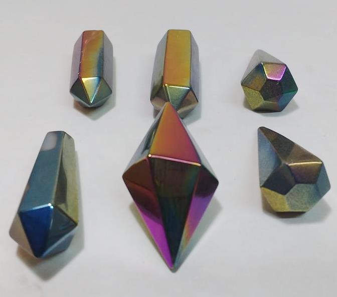 Stones from Uruguay - Rainbow Titanium  Aura Pendulum