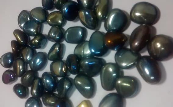 Stones from Uruguay - Titanium Aura Hematite 