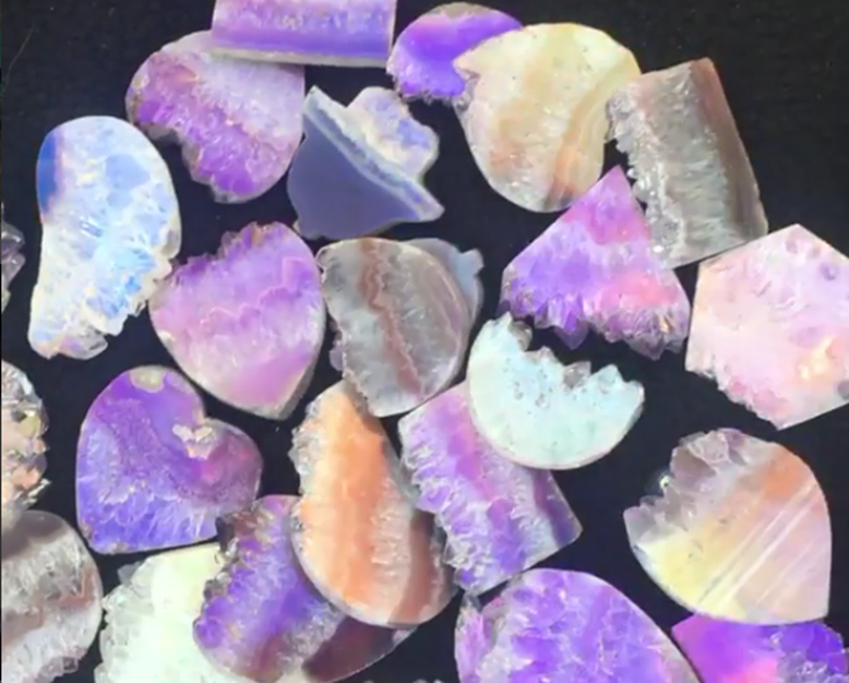 Stones from Uruguay - Angel Aura Amethyst Druzy Slabs