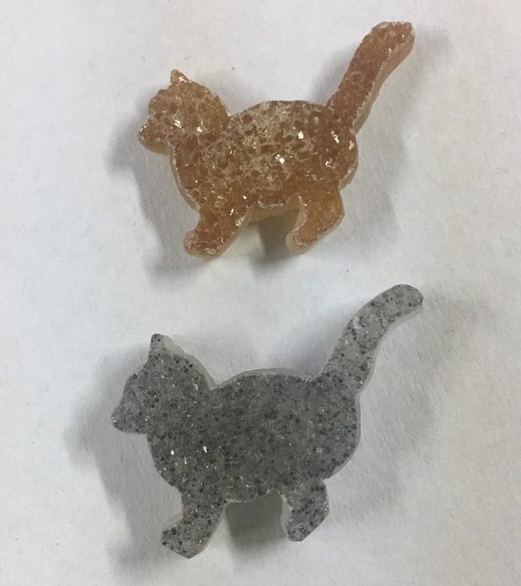 Stones from Uruguay - Druzy Crystal Cat V for Pendants