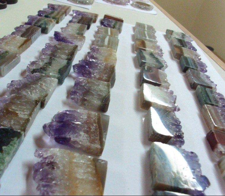 Stones from Uruguay - Amethyst Retangular Slices