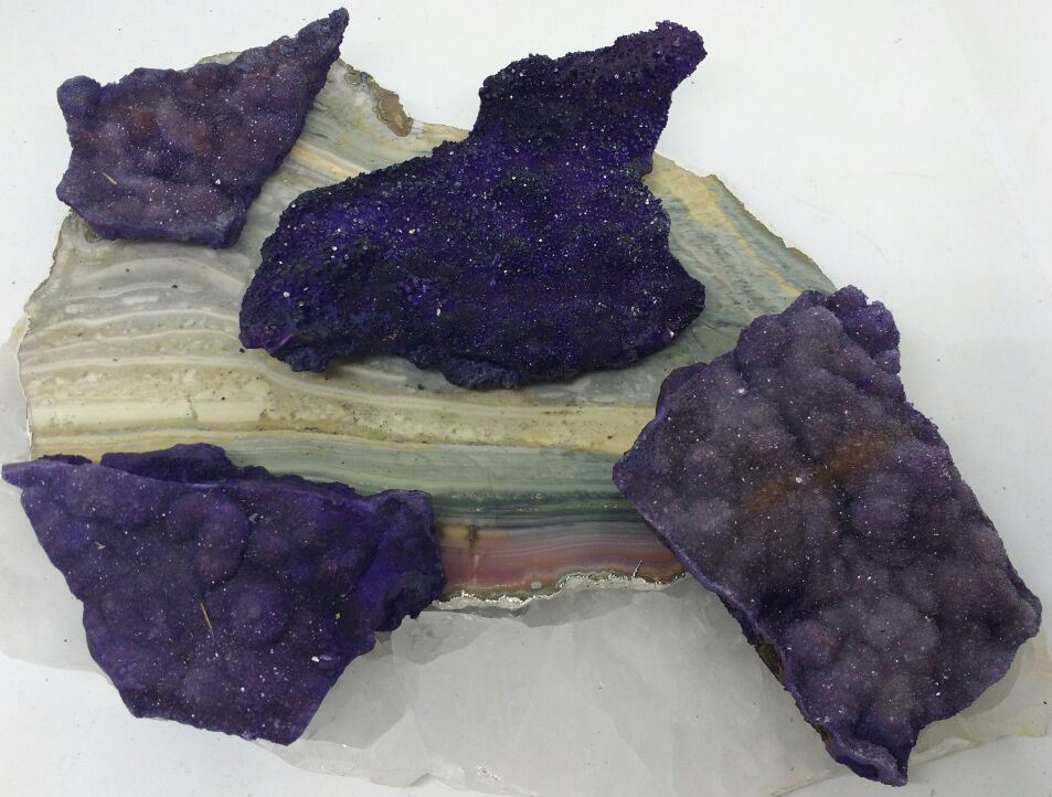 Stones from Uruguay - Purple Dyed Amethyst Zeolite