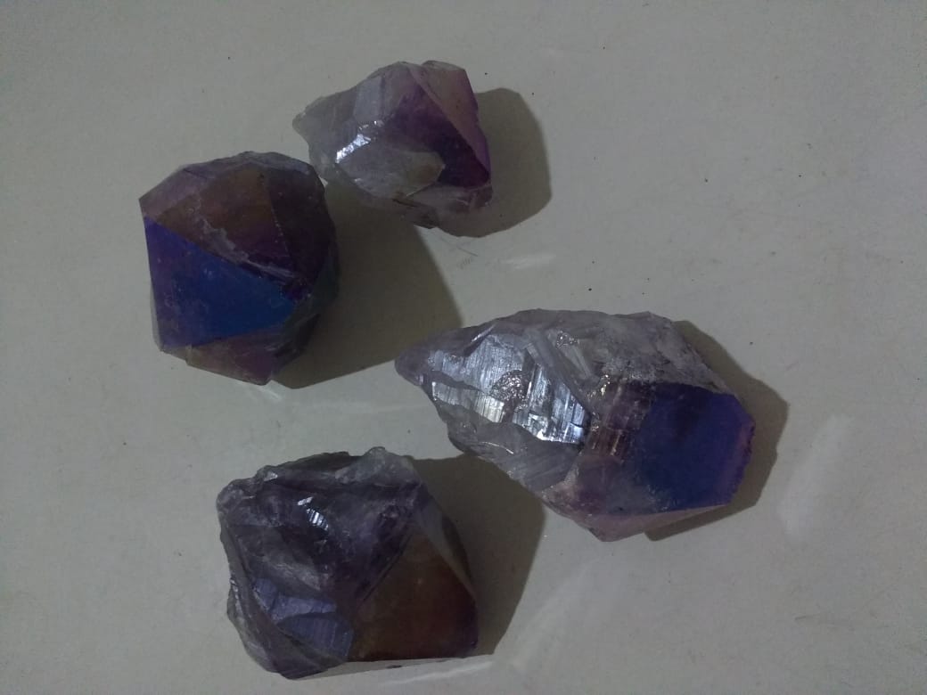 Stones from Uruguay - Angel Aura Titanium Coated Amethyst Points