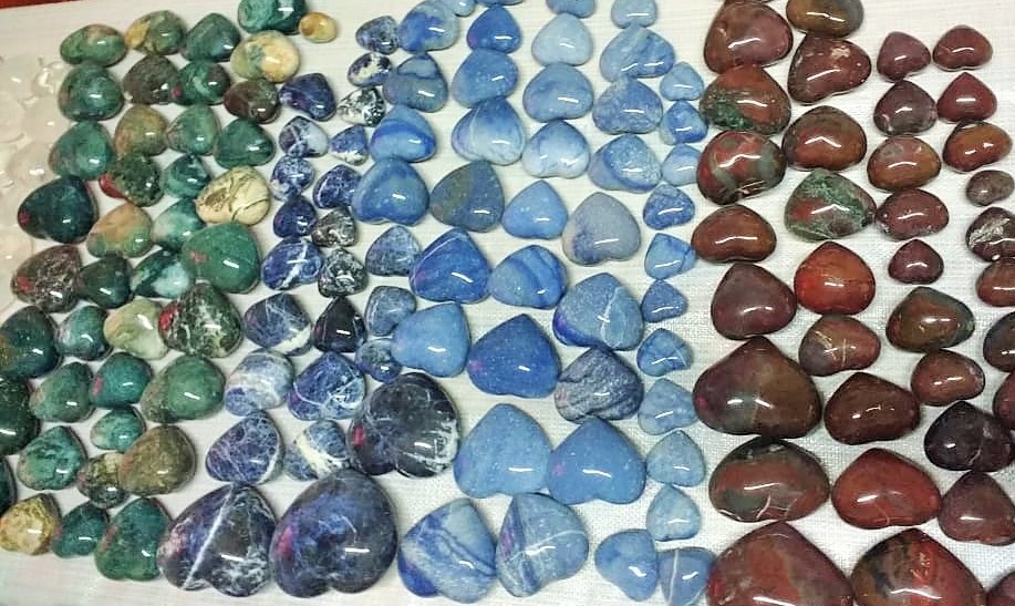 Stones from Uruguay - Gemstone Hearts