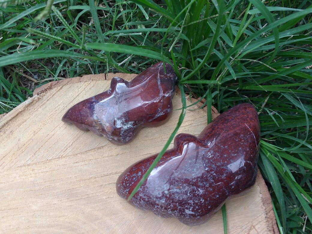 Stones from Uruguay - Pampa Red Jasper Butterfly III