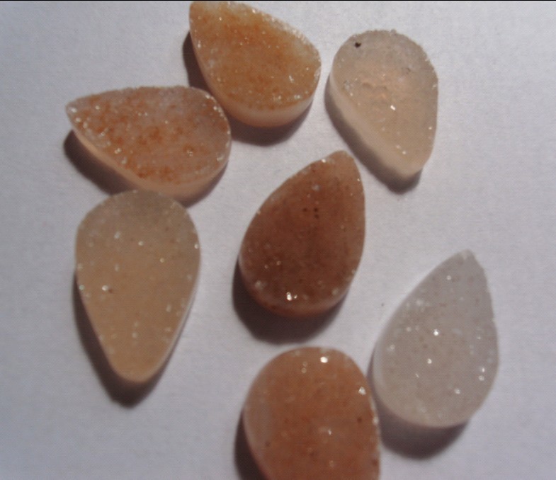 Stones from Uruguay -  Druzy Teardrop