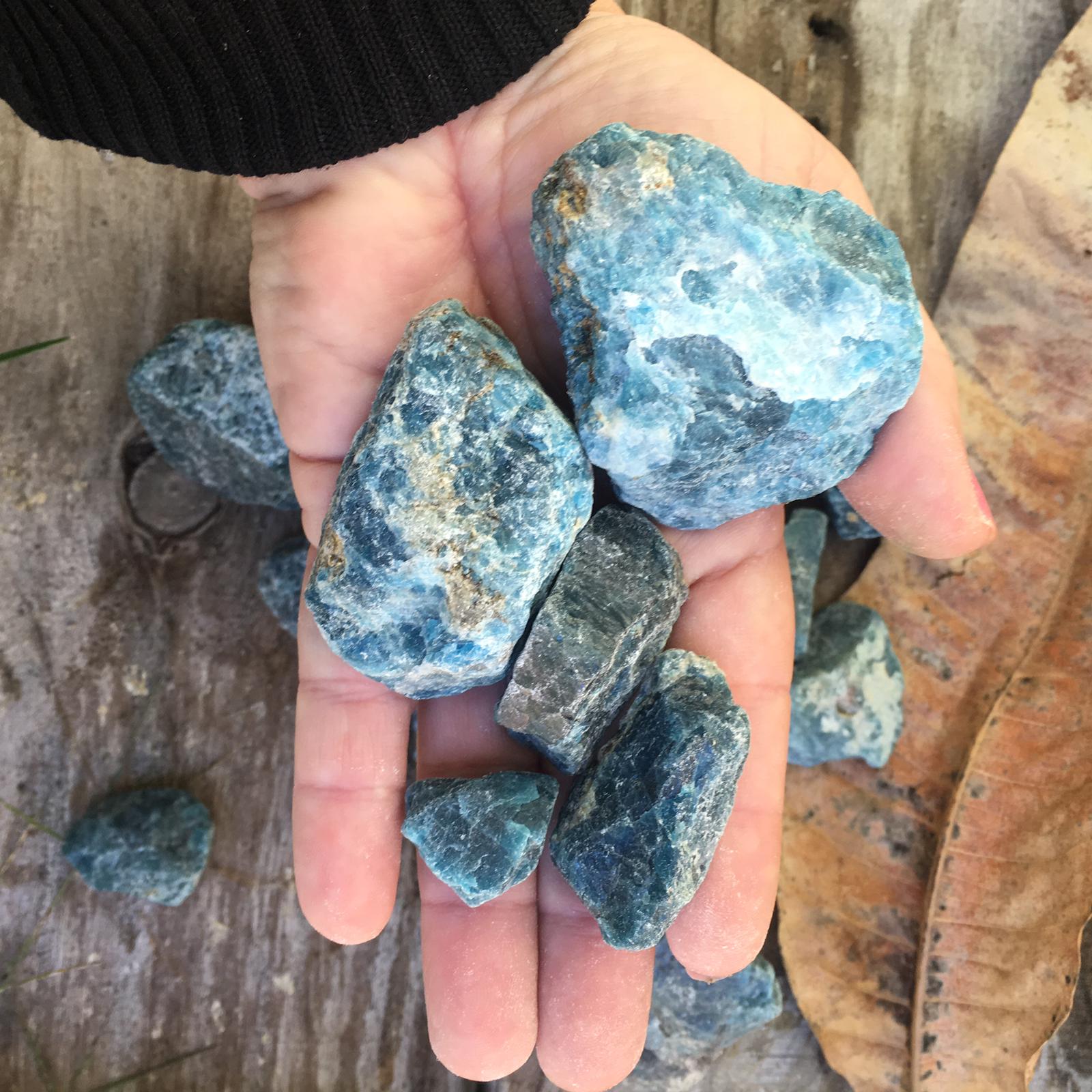 Stones from Uruguay - Blue Apatite Natural Rough 