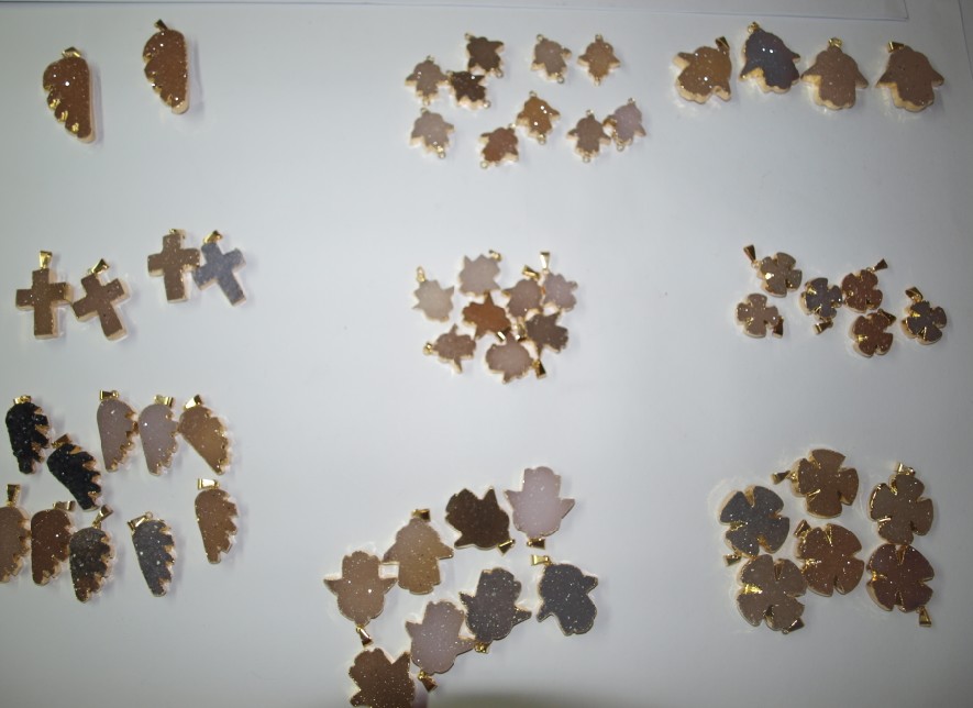 Stones from Uruguay - Agate Druzy Jewelry