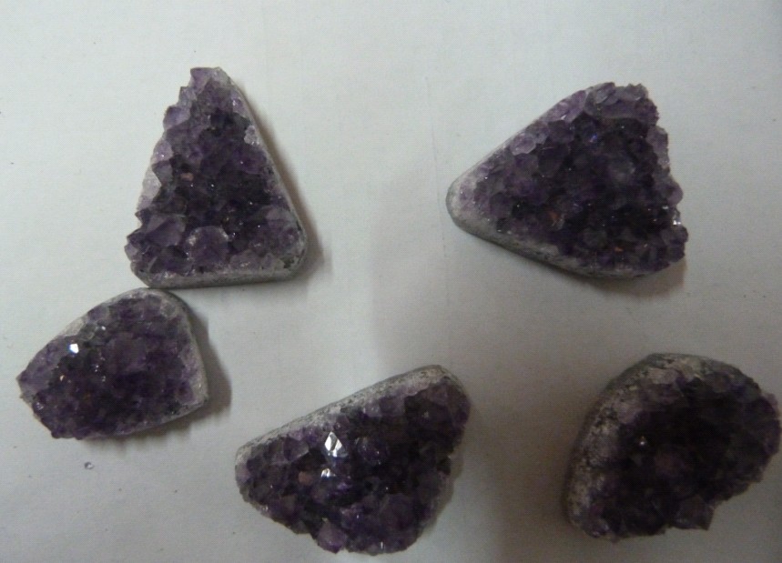 Stones from Uruguay - Amethyst Druzy  Free Form (light purple)