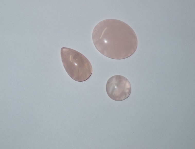 Stones from Uruguay - Rose Quartz Cabochons