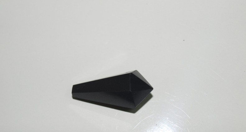 Stones from Uruguay - Black Obsidian Hexagonal Pendulum with Six Facet