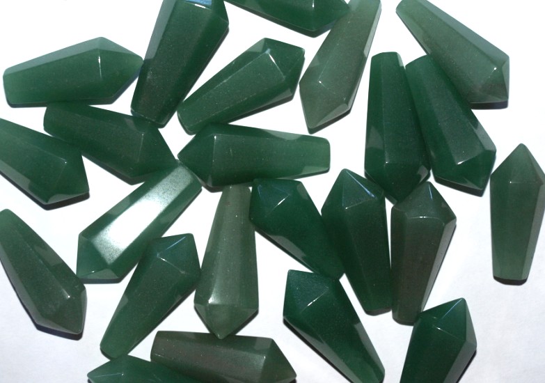 Stones from Uruguay - Green Aventurine Pendulum with 6 facets