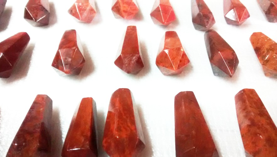 Stones from Uruguay - Red Jasper Pendulum