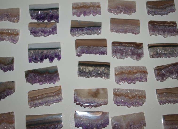 Stones from Uruguay - Amethyst Rectangular Slice