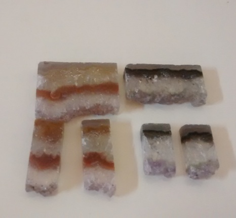 Stones from Uruguay - AMETHYST RECTANGLE SLICE SETS